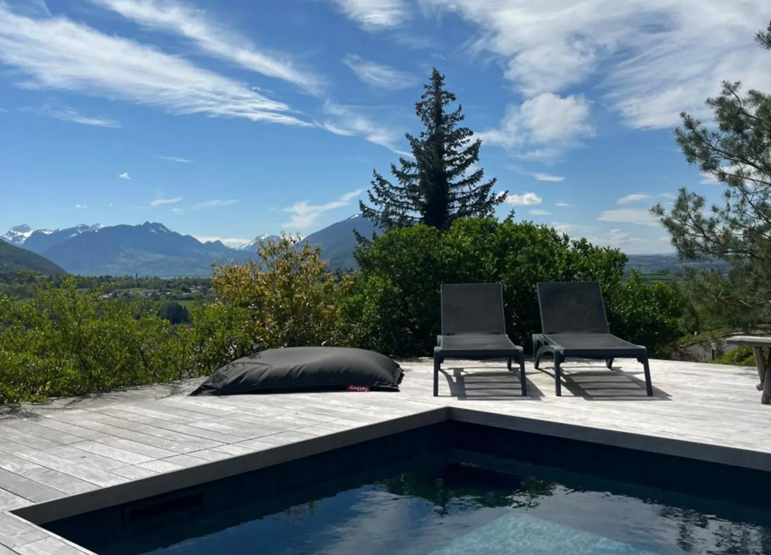 Maison En Bois Avec Piscine Chauffee Et Vue Panoramique Argonay 0*,