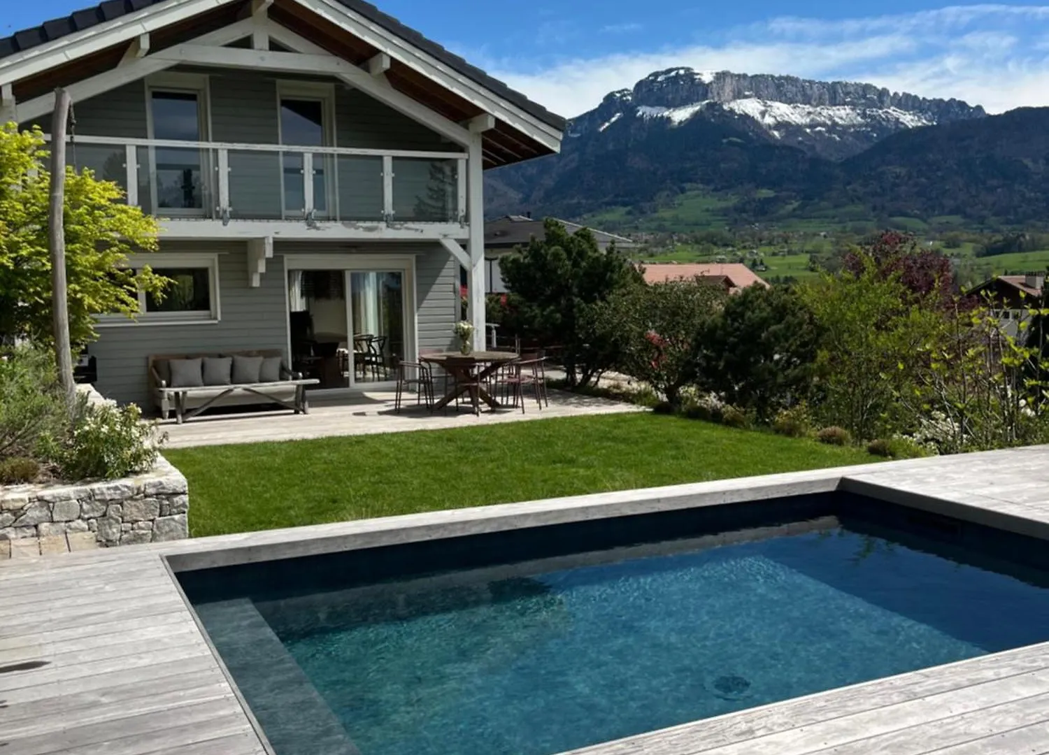 Maison En Bois Avec Piscine Chauffee Et Vue Panoramique Argonay Villa
